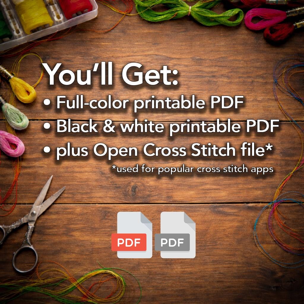 Cross Stitch Pattern - Where the Aqueduct Ends - Instant Digital Download