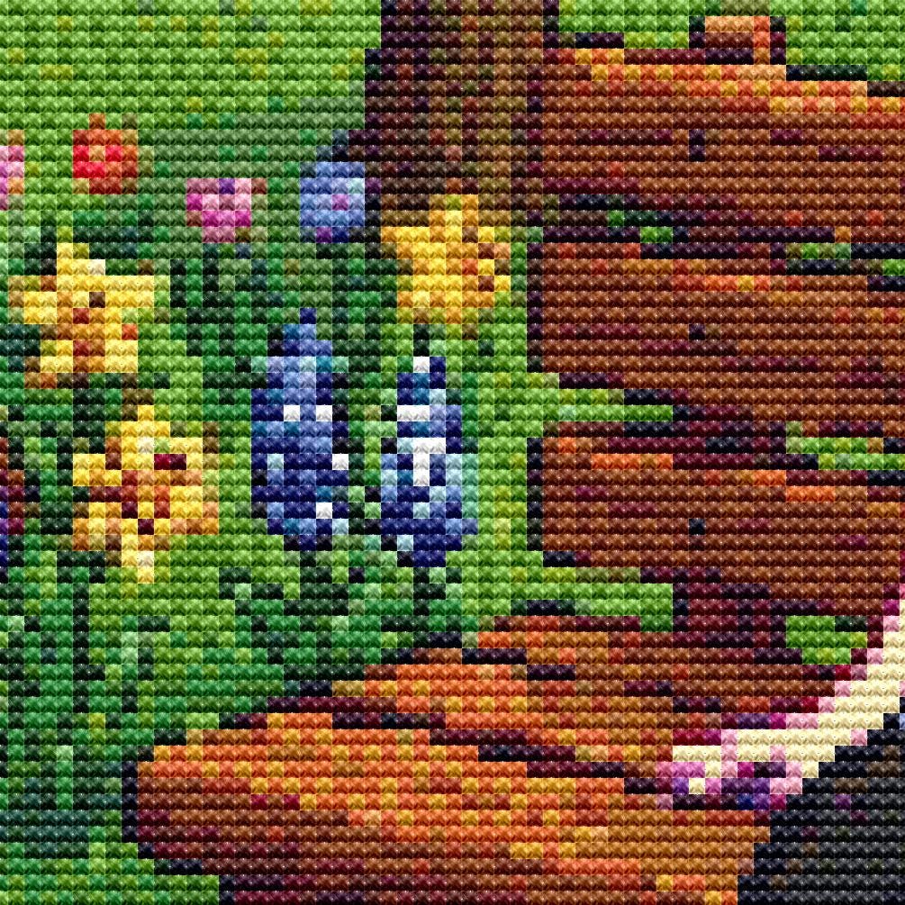Cross Stitch Pattern - Abigail in the Valley, Spring Respite - Instant Digital Download