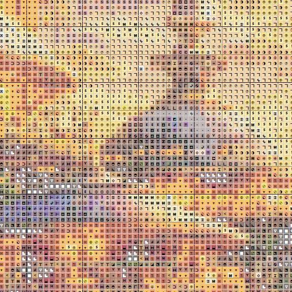 Cross Stitch Pattern - Treetop City Sunset with Dual Moons - Instant Digital Download - Huge 350x350
