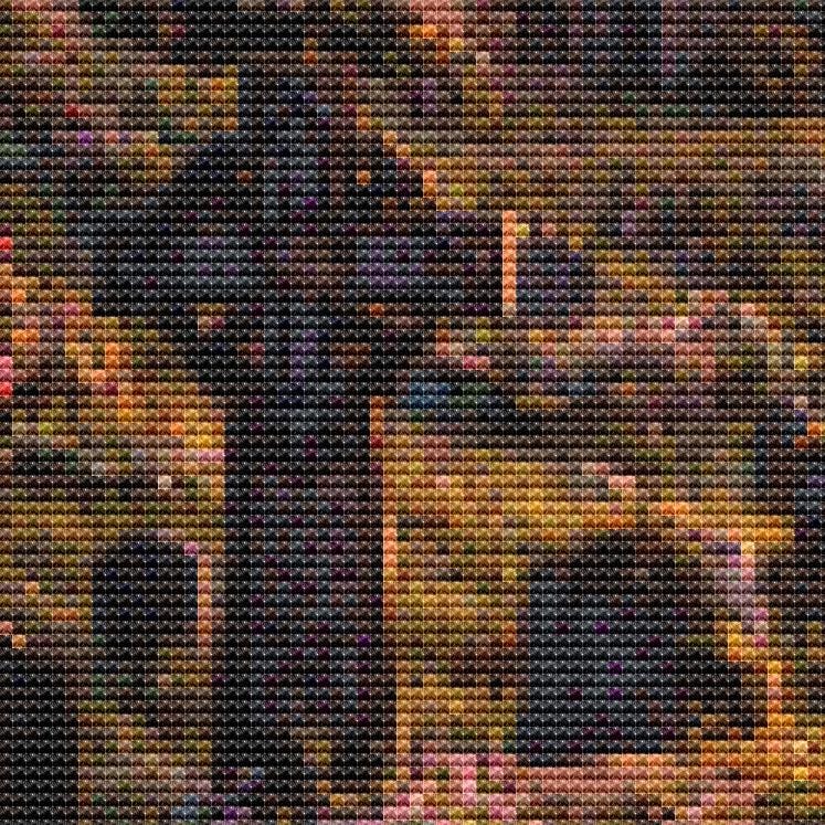 Cross Stitch Pattern - Cathedral at the Edge of the Sea - Instant Digital Download