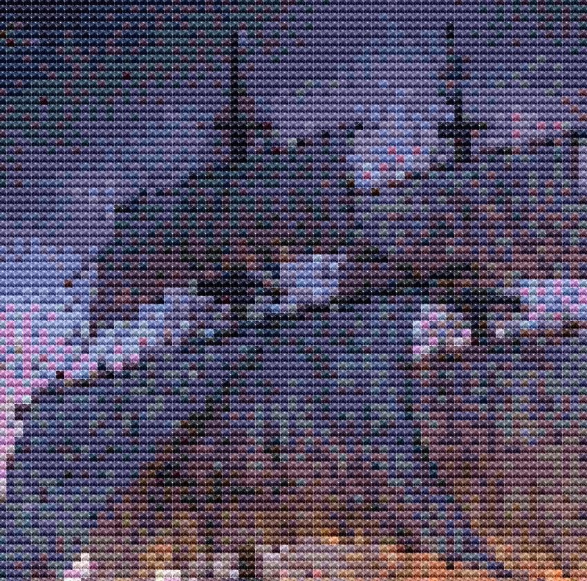 Cross Stitch Pattern - Phantom of the Sea - Ghost Ship - Instant Digital Download