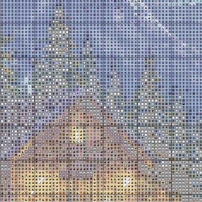 Cross Stitch Pattern - Mountain Aurora at Water's Edge - Instant Digital Download