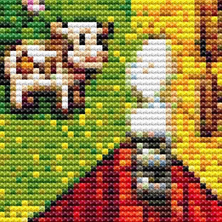 Cross Stitch Pattern - Four Seasons in the Valley - Instant Digital Download