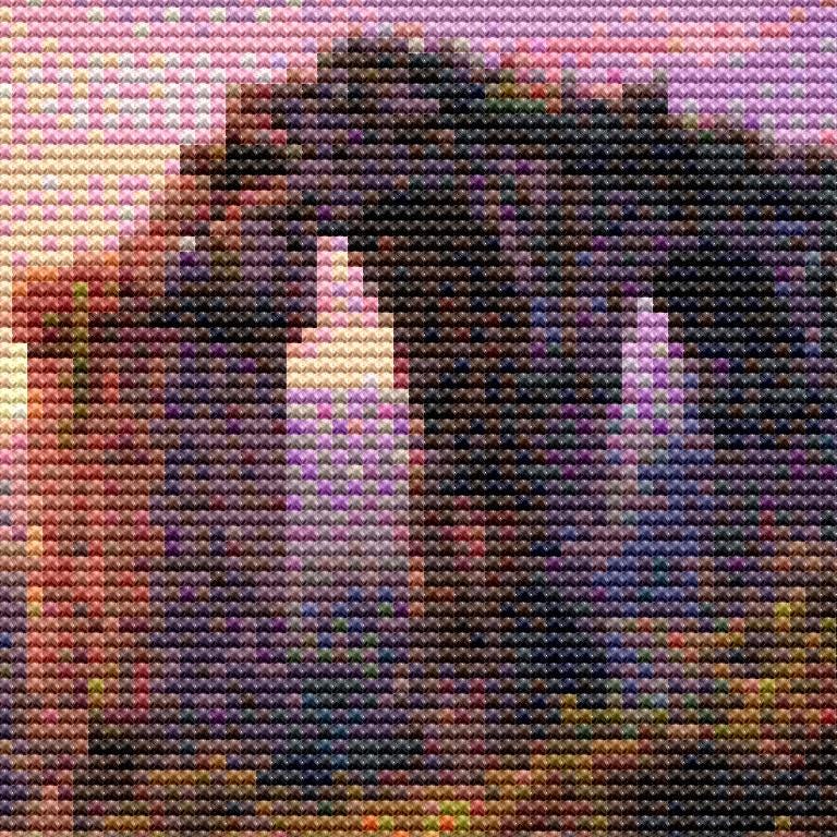 Cross Stitch Pattern - Where the Aqueduct Ends - Instant Digital Download