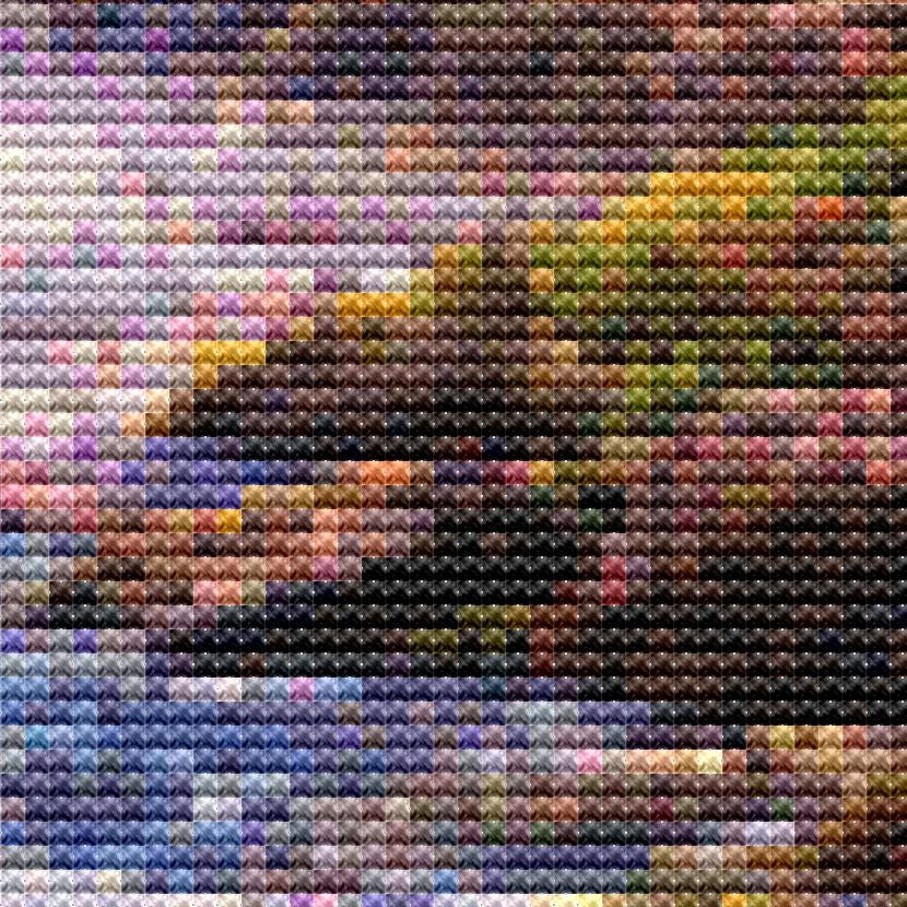 Cross Stitch Pattern - Where the Aqueduct Ends - Instant Digital Download