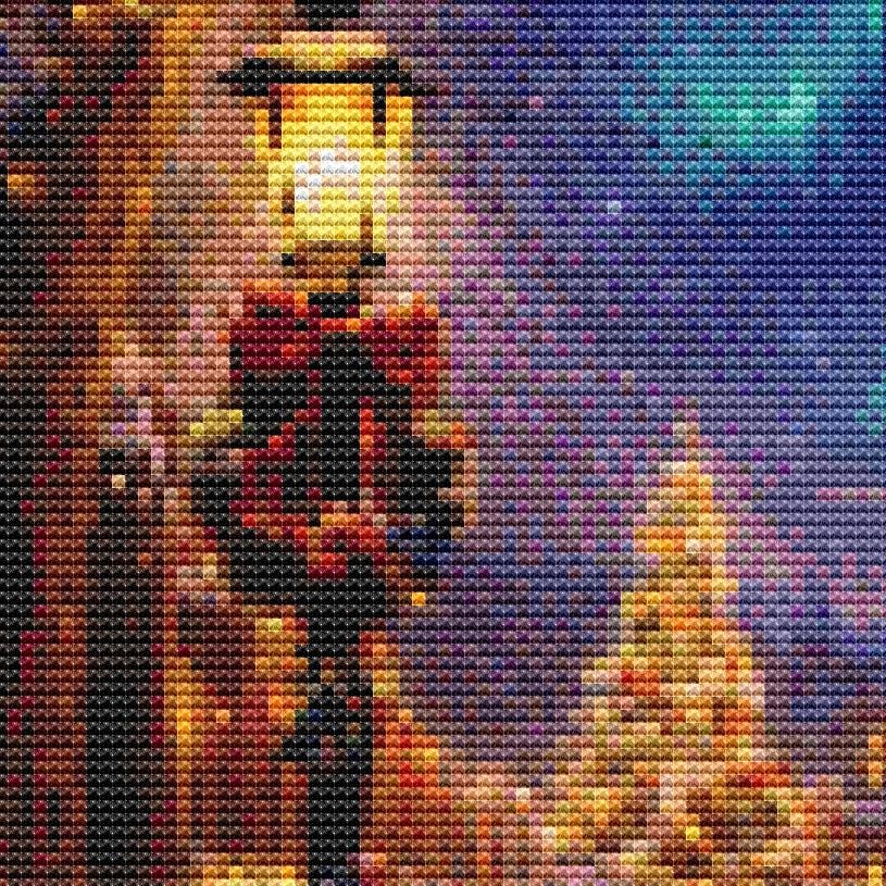 Cross Stitch Pattern - Christmas Village Aurora - Instant Digital Download