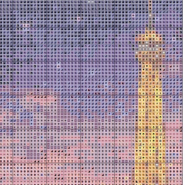 Cross Stitch Pattern - Parisian Balcony, Eiffel Tower View - Instant Digital Download