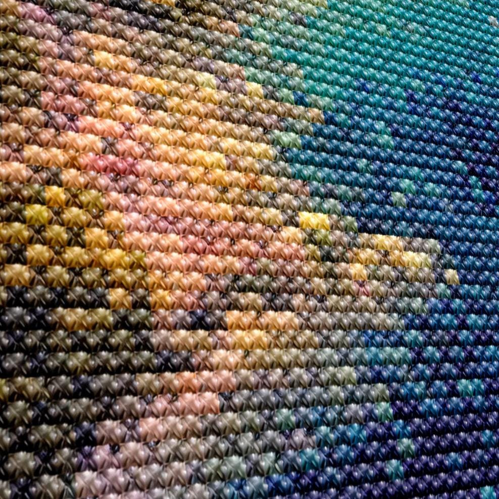 Cross Stitch Pattern - Edge of the Blue World - Instant Digital Download