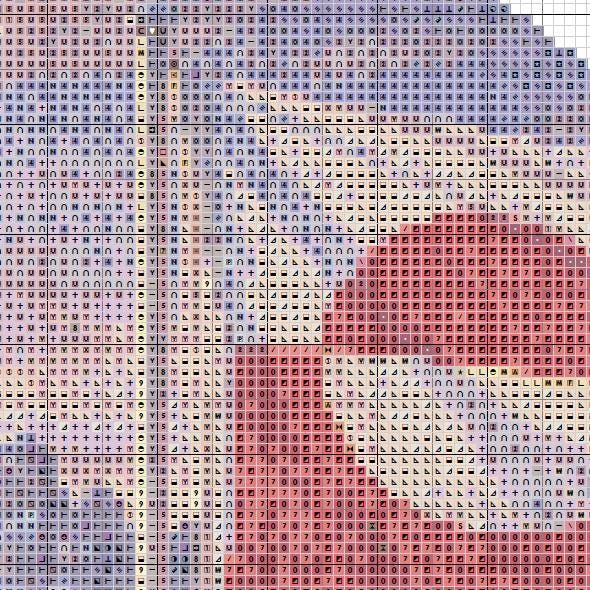 Cross Stitch Pattern - Steadfast Greenland Sunrise - Instant Digital Download