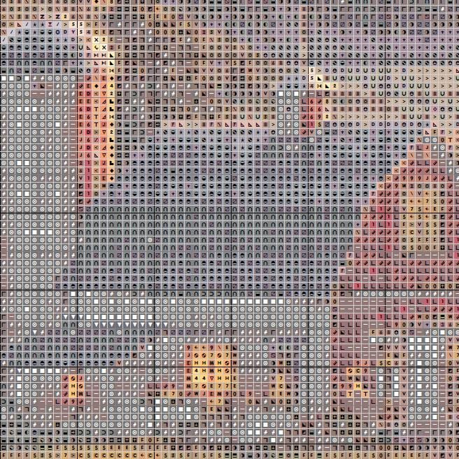 Cross Stitch Pattern - Autumn Sunset, Green Mountains - Instant Digital Download