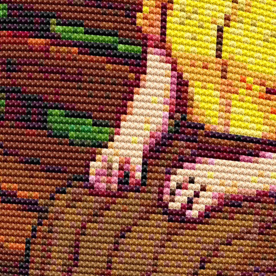 Cross Stitch Pattern - Penny in the Valley, Summer Relaxation - Instant Digital Download